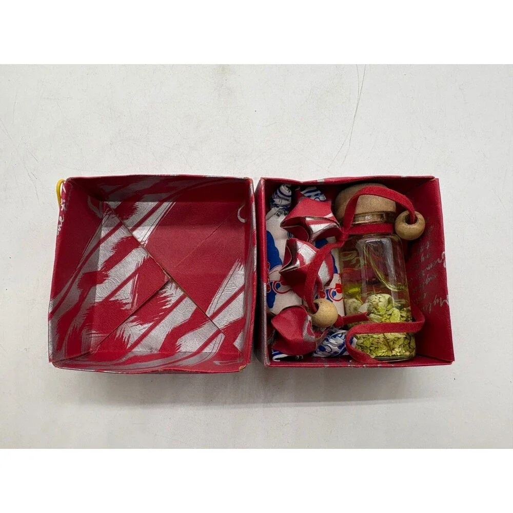 Mini Love Gift Box Set Car Hanging Diffuser Bottle Origami Stars White Rabbit